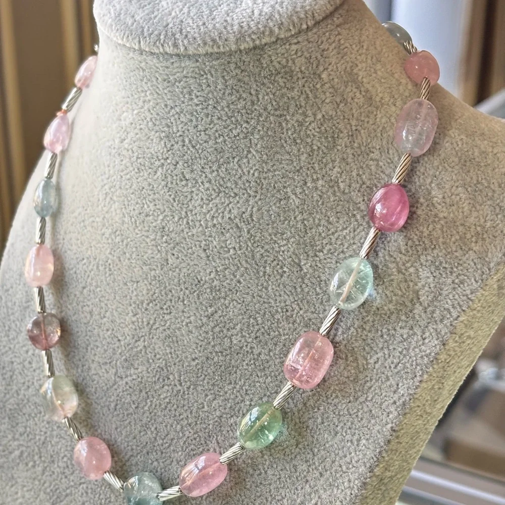 David Yurman Multi-Stone Bijoux Station Necklace 18
